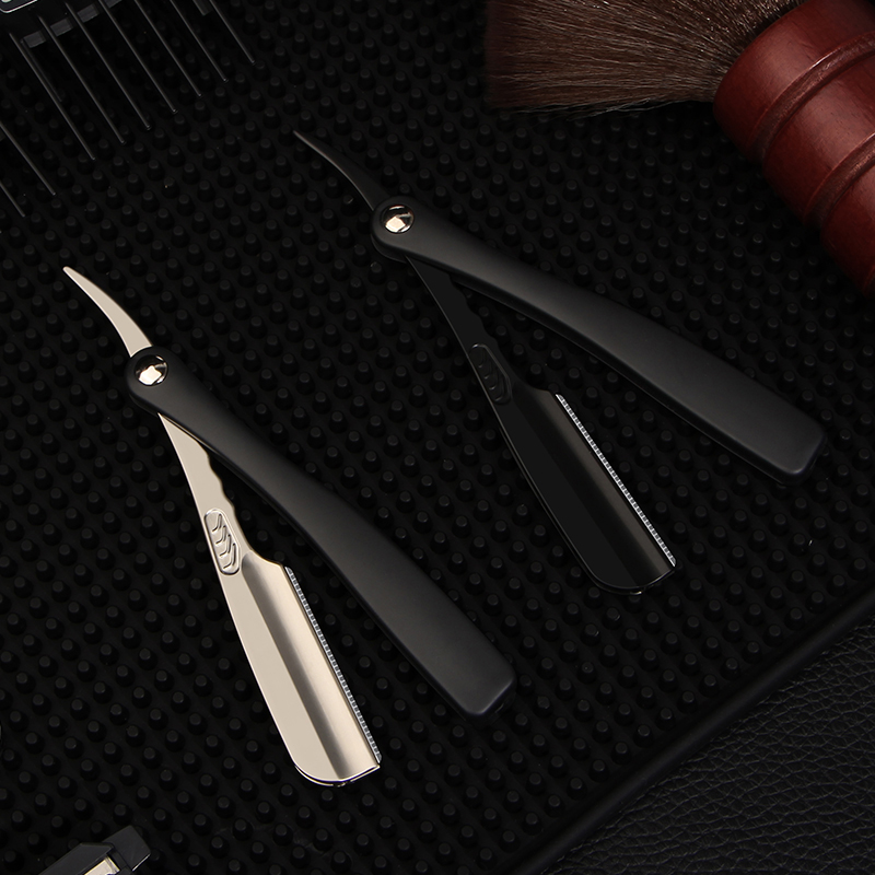 Straight Razor Safety - Pisau cukur Salon rambut pria, aksesori