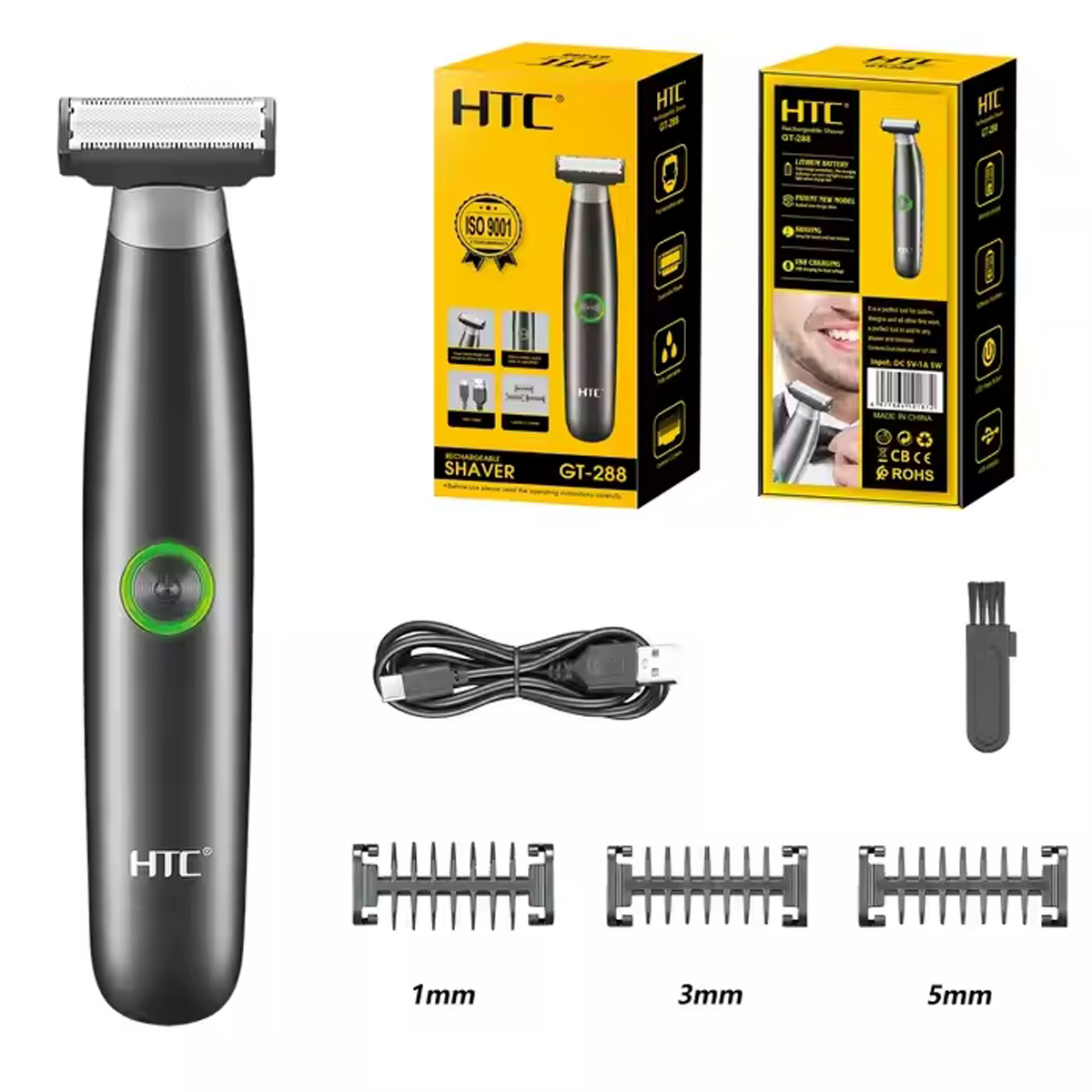 Men'S Grooming Hair And Body Wash - HTC alat cukur rambut selangkangan elektrik