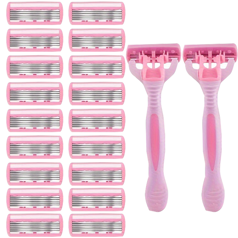 Straight Razor Safety - Pisau Cukur Wanita 6 Lapis untuk