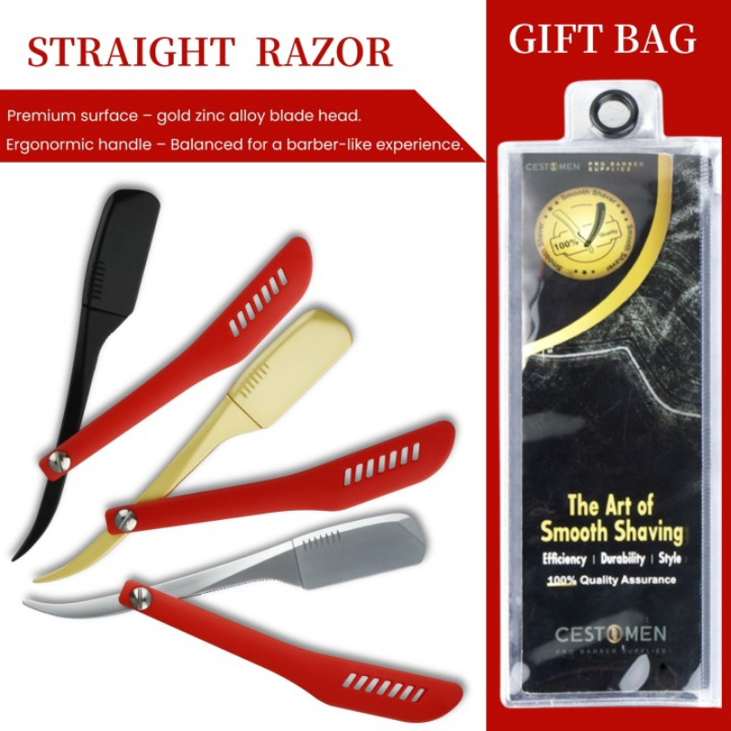 Straight Razor Safety - Tipe Baru Paduan Seng Tukang Cukur