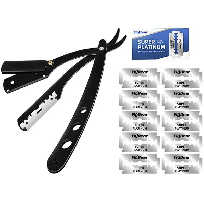 Straight Razor Safety - Pisau Cukur Tajam untuk Barber Shop,