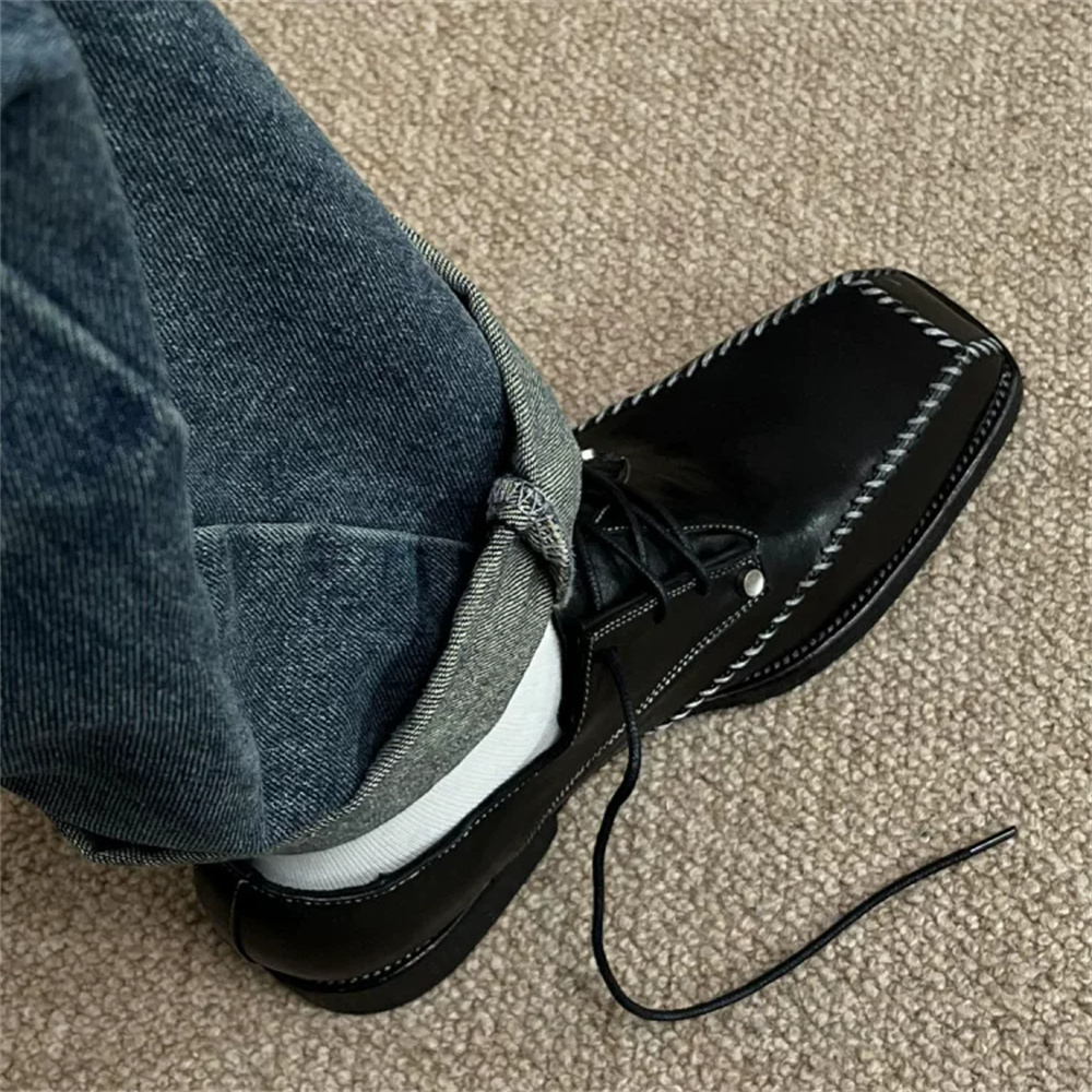Men'S Groom - Sepatu Derby Pria Gaya Inggris Ujung