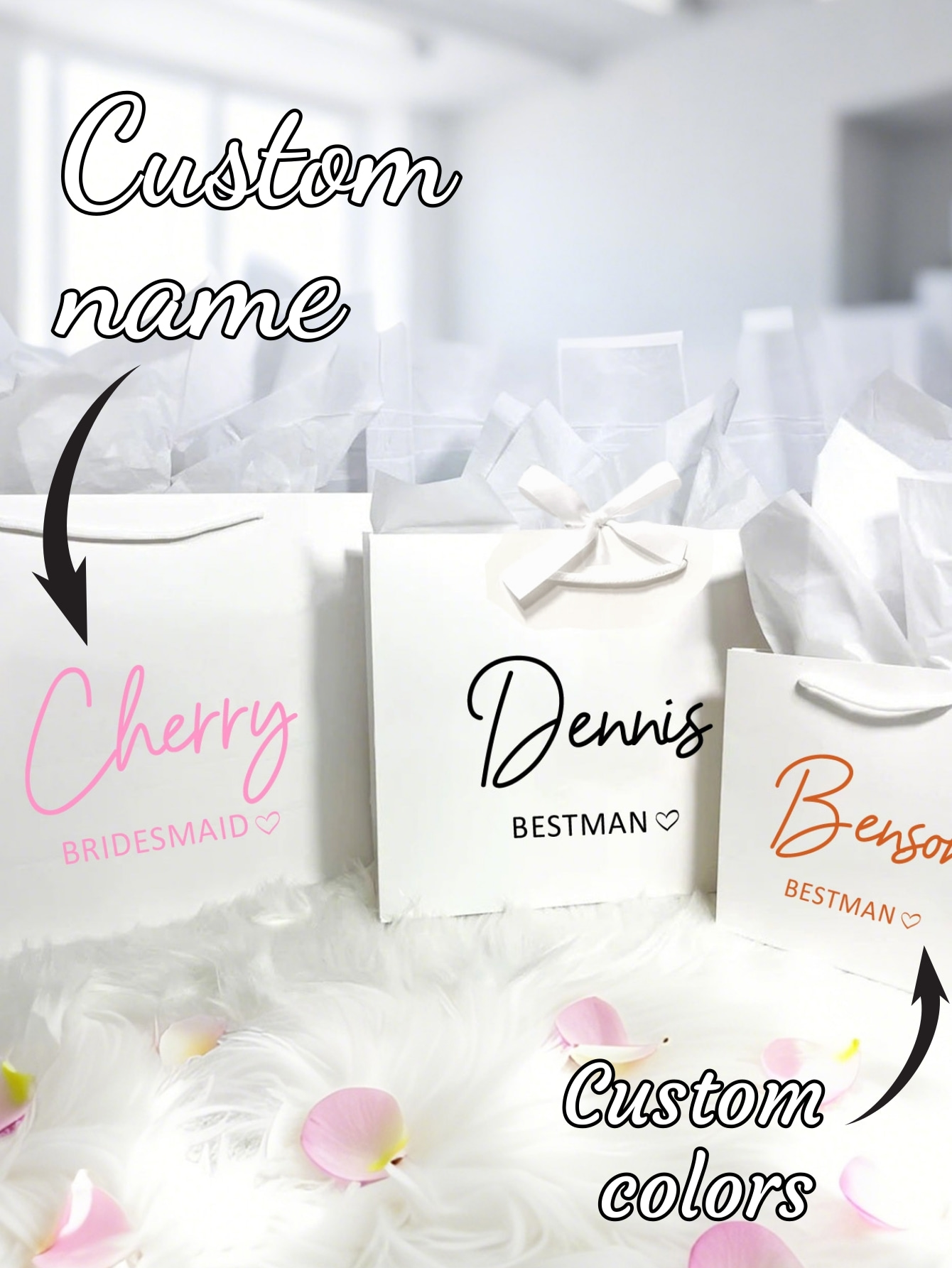 Men'S Groom - 1pc Tas Hadiah Kustom Pernikahan Pengiring