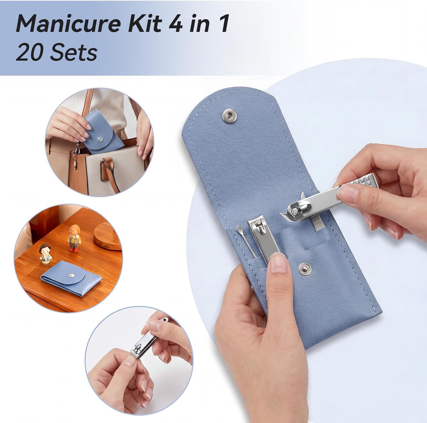 Kit Manikur Perjalanan, 5 Buah - Mens Grooming Kit Case ulasan dan harga