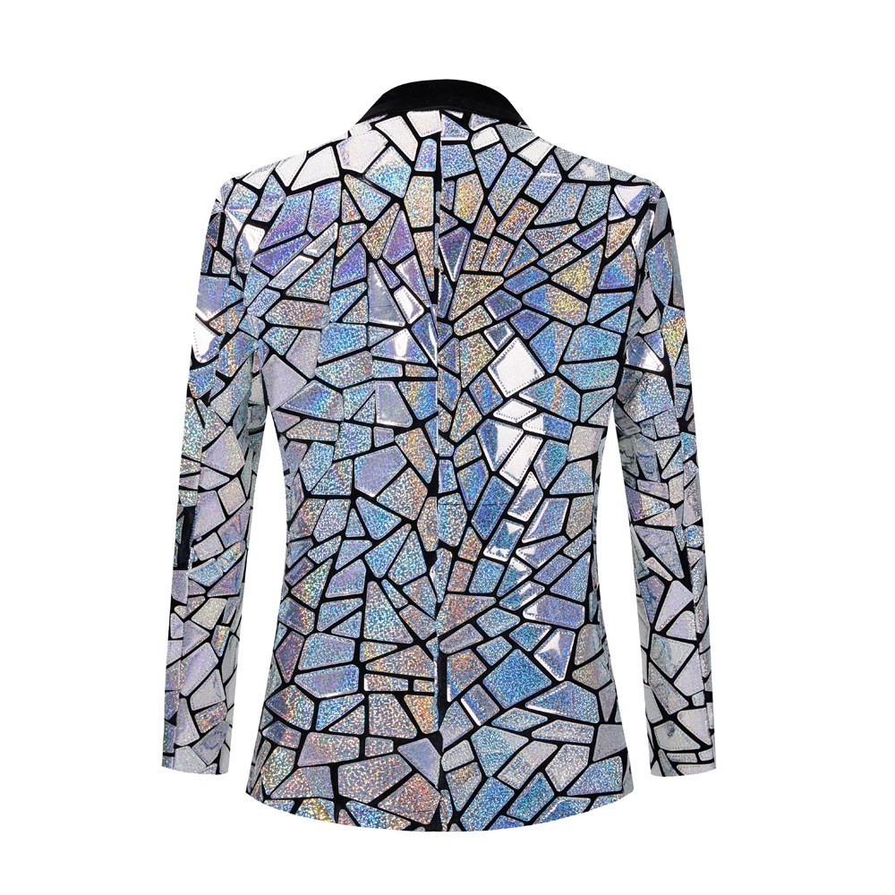 Jaket Blazer payet Laser pria, - Men'S Grooming Mirror ulasan dan harga