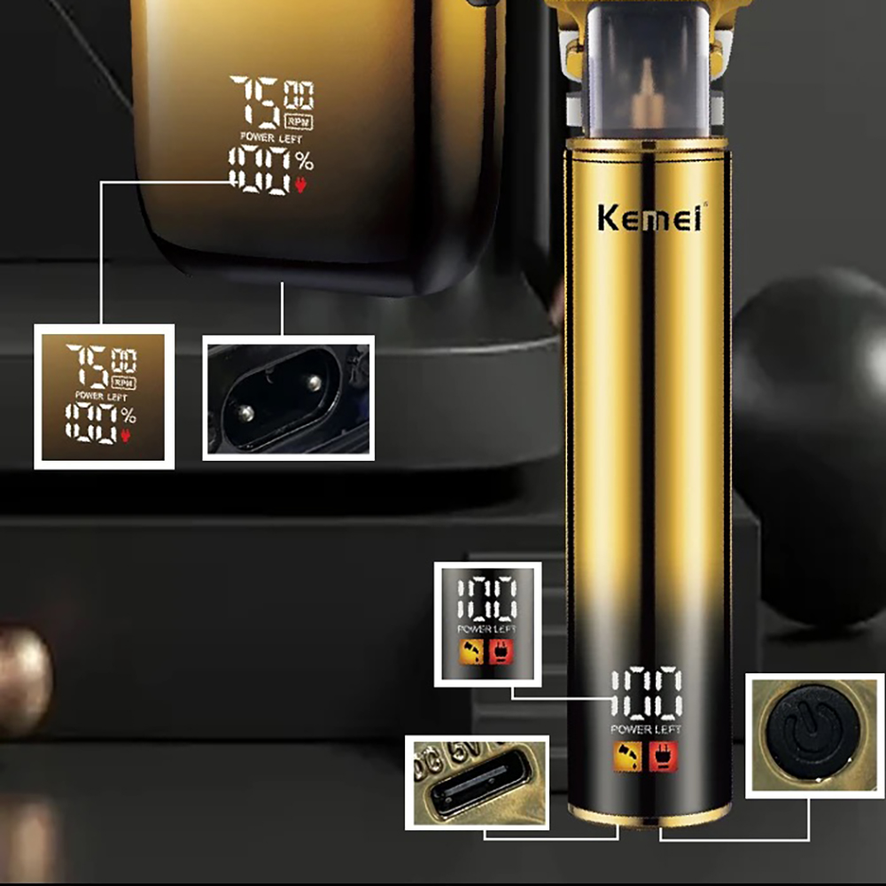 Kemei alat cukur rambut elektr - Men'S Grooming Kits ulasan dan harga