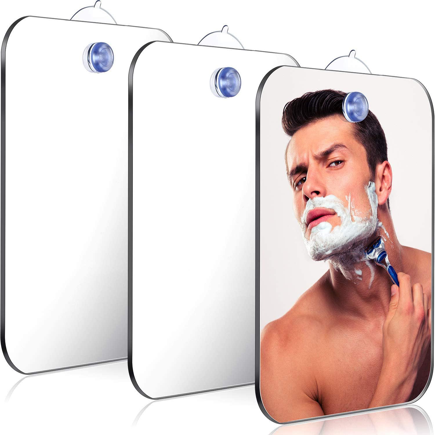 1PCS Cermin Mandi Akrilik deng - Men'S Grooming Mirror ulasan dan harga